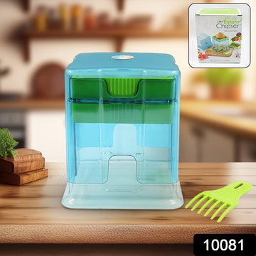 2 In 1 Potato Chipser Slicer French Fries Maker Finger Chips Plastic Two Blades Finger Chips Cutter For Kitchen Accessoryvegetable Fruit Slicer (1 Pc) - Shop Gharse