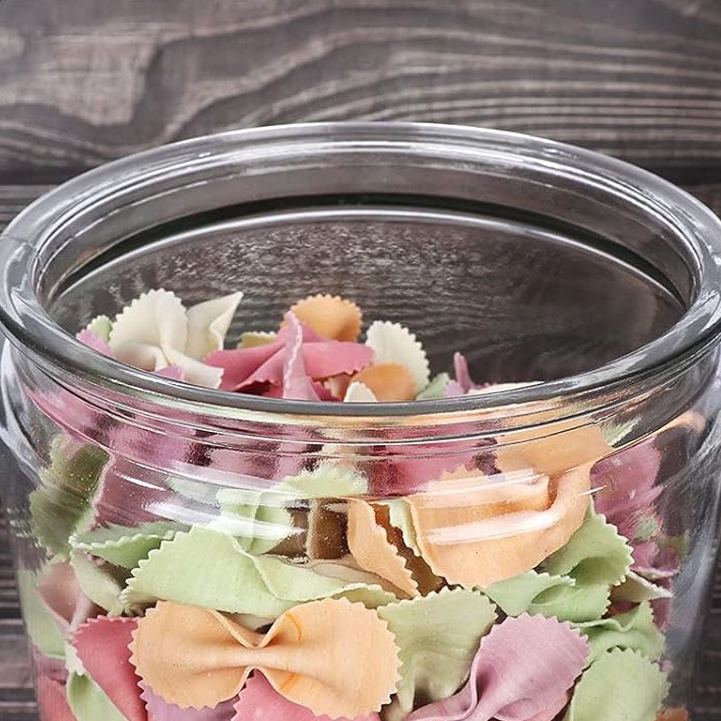 Transparent Kitchen Plastic Container Jar Set (2 Pcs Set 1100 Ml Approx) - Shop Gharse
