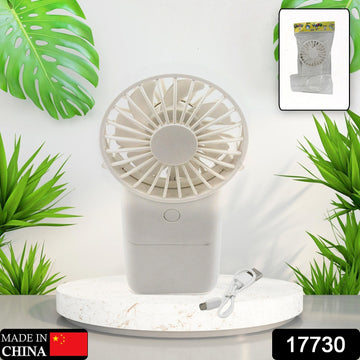 17730 Portable Small Electric Fan Handheld Fan With 3 Modes Usb Rechargeable Mini Student Handheld Class Personal Fan (1 Pc) - Shop Gharse