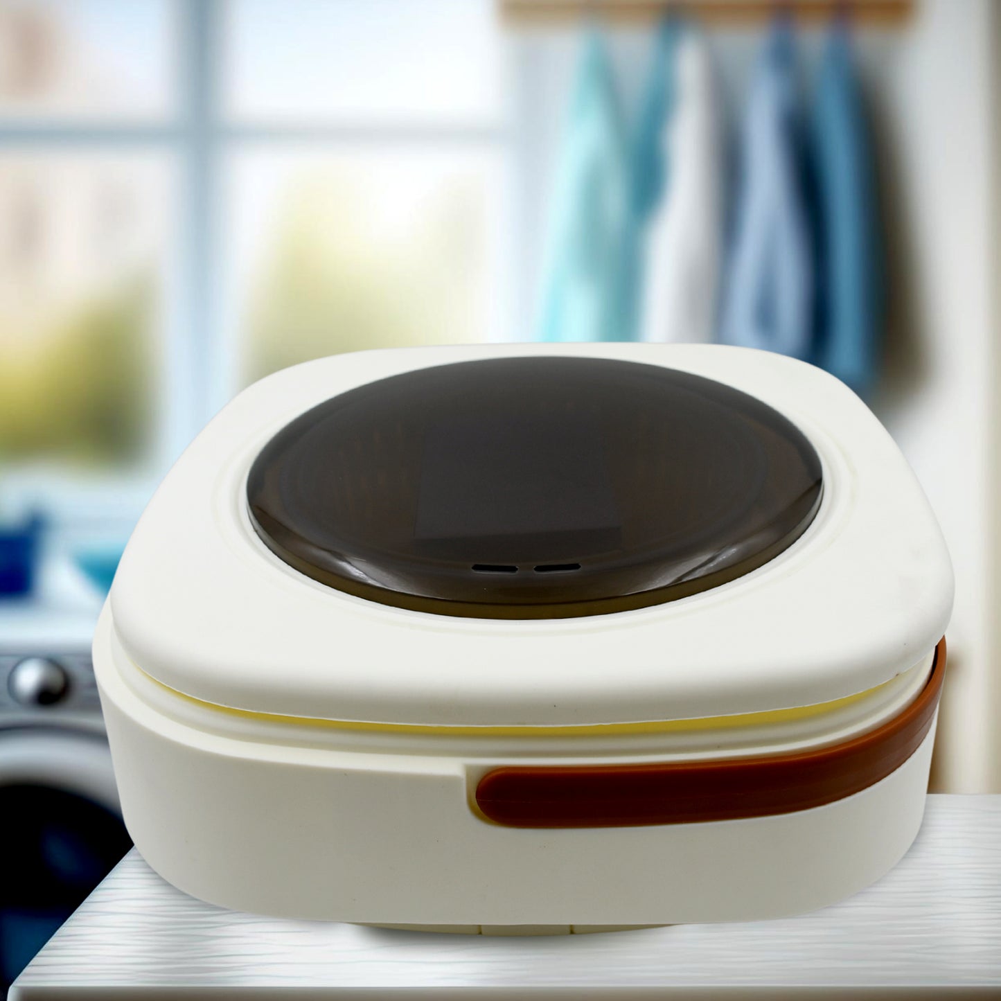 1457 Folding Washing Machine Mini Portable Washing Machine Deep Cleaning Half Automatic Washt Mini Foldable Washing Machine Suitable For Socks Underwear Baby Clothes - Shop Gharse