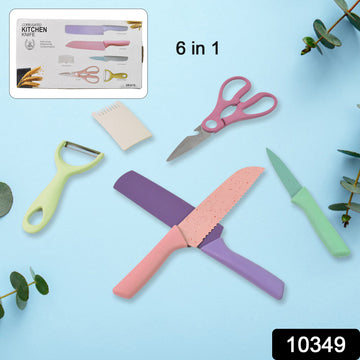 Professional Colorful Kitchen Knives Set (6 Pcs Set) - Shop Gharse
