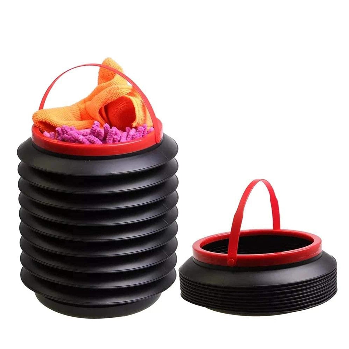 Foldable Storage Bucket Water Container Dustbin Multiuse Bucket For Home Car Kitchen Use Bucket - Shop Gharse