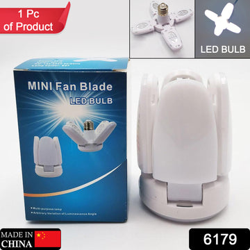 6179 Fan Blade Led Bulb 28v Foldable Led Blade Fan Bulb ( 1 Pc ) - Shop Gharse