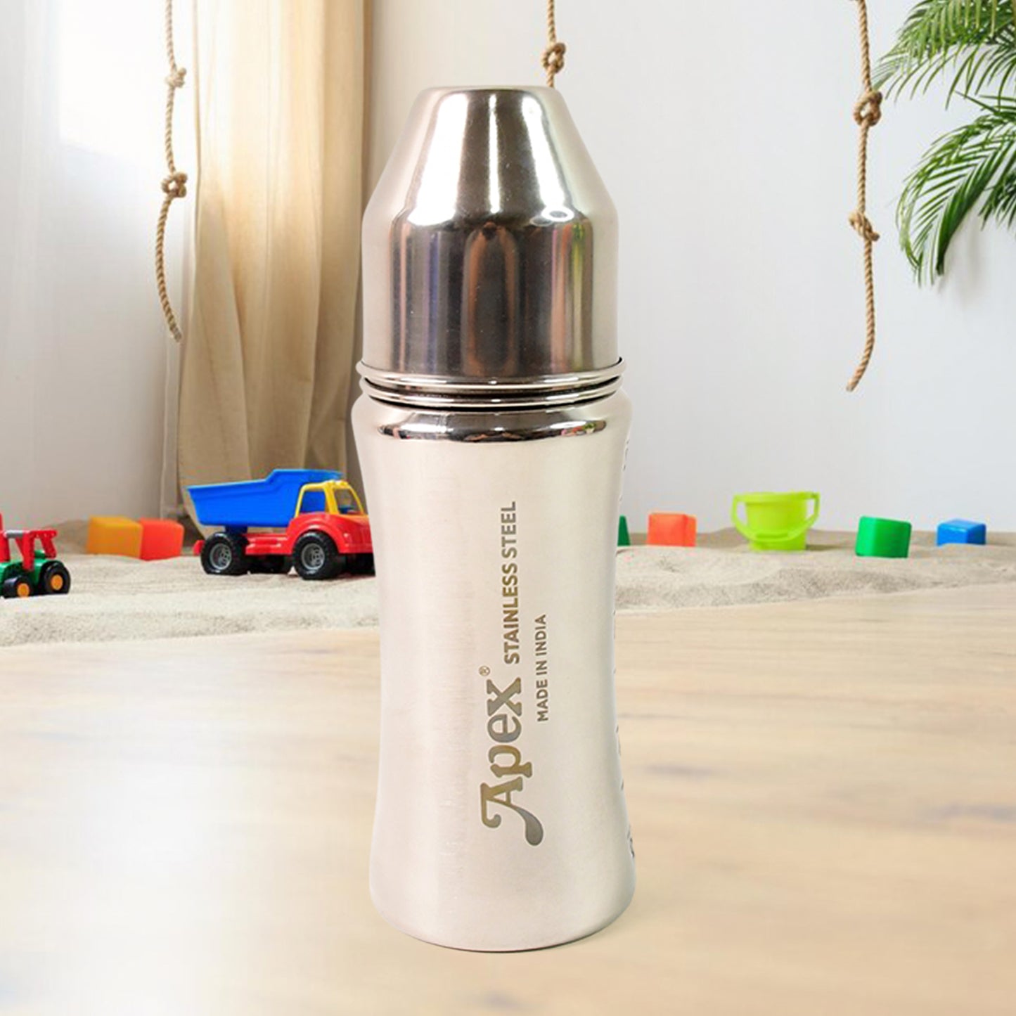 Apex Stainless Steel Little Champ Baby Feeding Bottle (250 Ml) - Shop Gharse