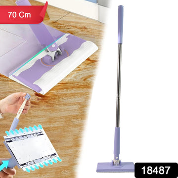 Automatic Cloth Changing Mini Mop With Push Pull Cloth Changing Handle (1 Pc) - Shop Gharse
