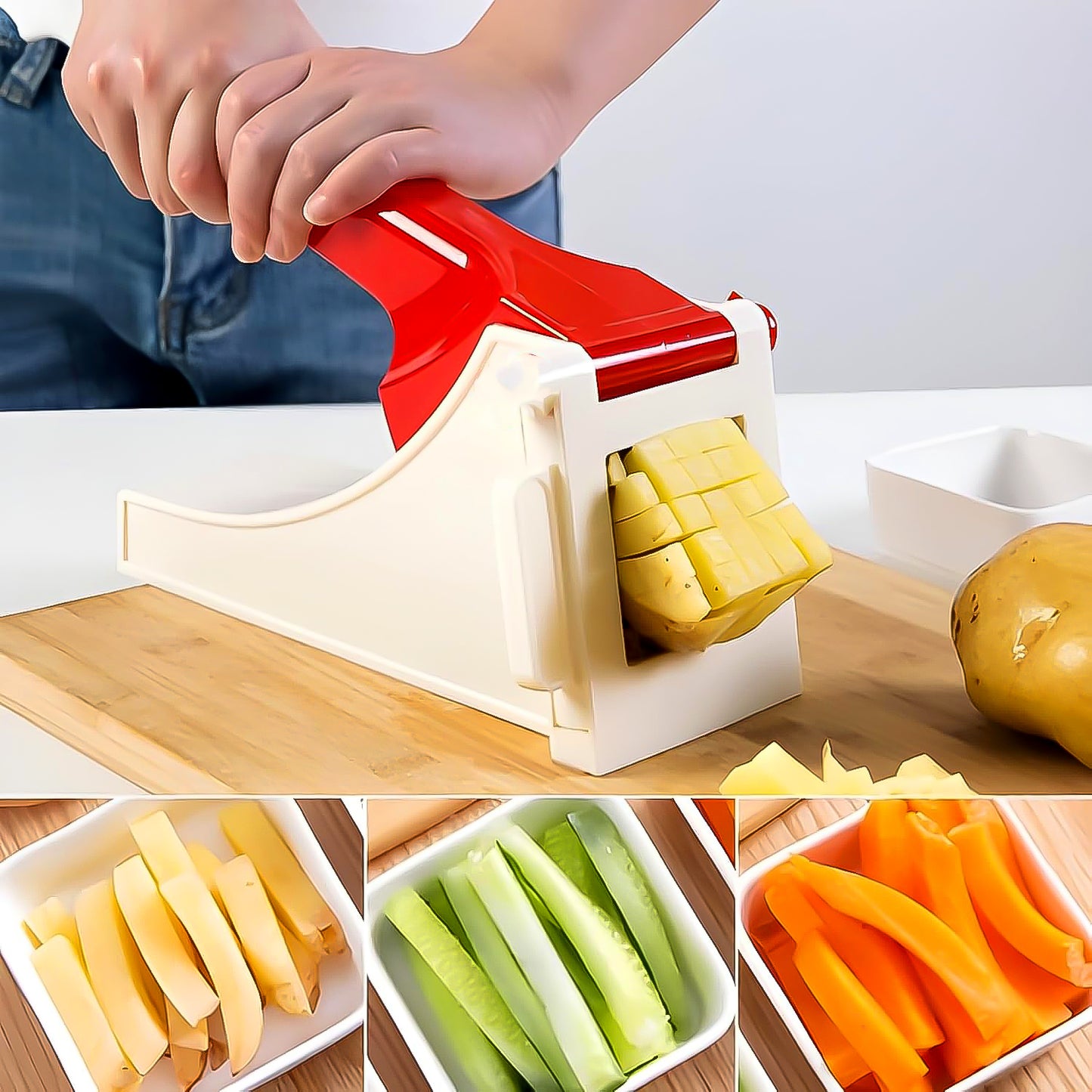Plastic Potato Vegetable Chips Maker (1 Pc) - Shop Gharse