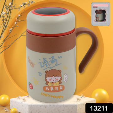 Stainless Steel Mug Bottle Vacuum Insulated Cup With Handle Small Cup (550 Ml) - Shop Gharse