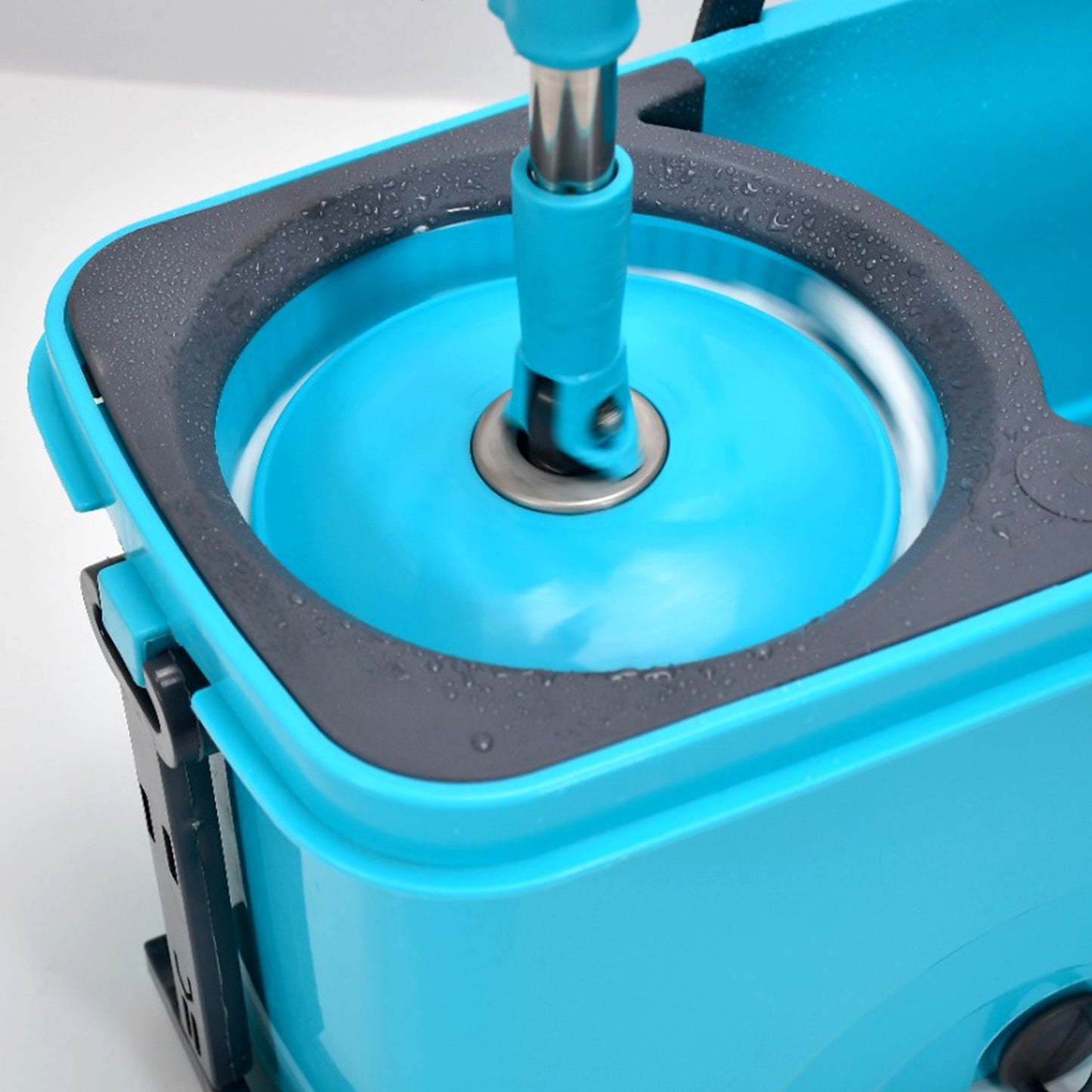 4028 Quick Spin Mop Plastic Spin Bucket Floor Cleaning Easy Wheels Big Bucket Floor Cleaning Mop With Bucket - Shop Gharse