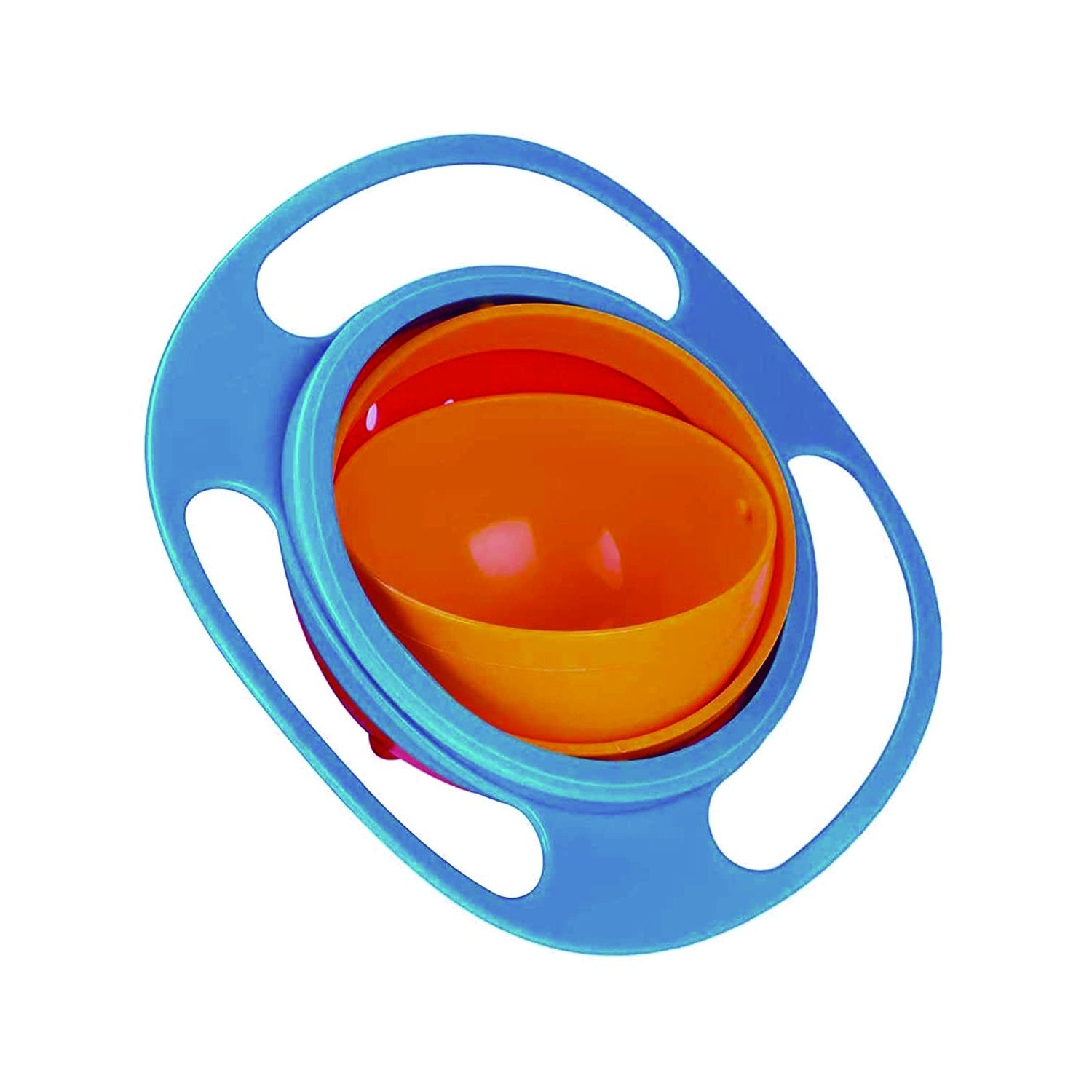 0617 Portable Non Spill Feeding Toddler Gyro Bowl 360 Degree Rotating Dish - Shop Gharse