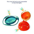 0617 Portable Non Spill Feeding Toddler Gyro Bowl 360 Degree Rotating Dish - Shop Gharse