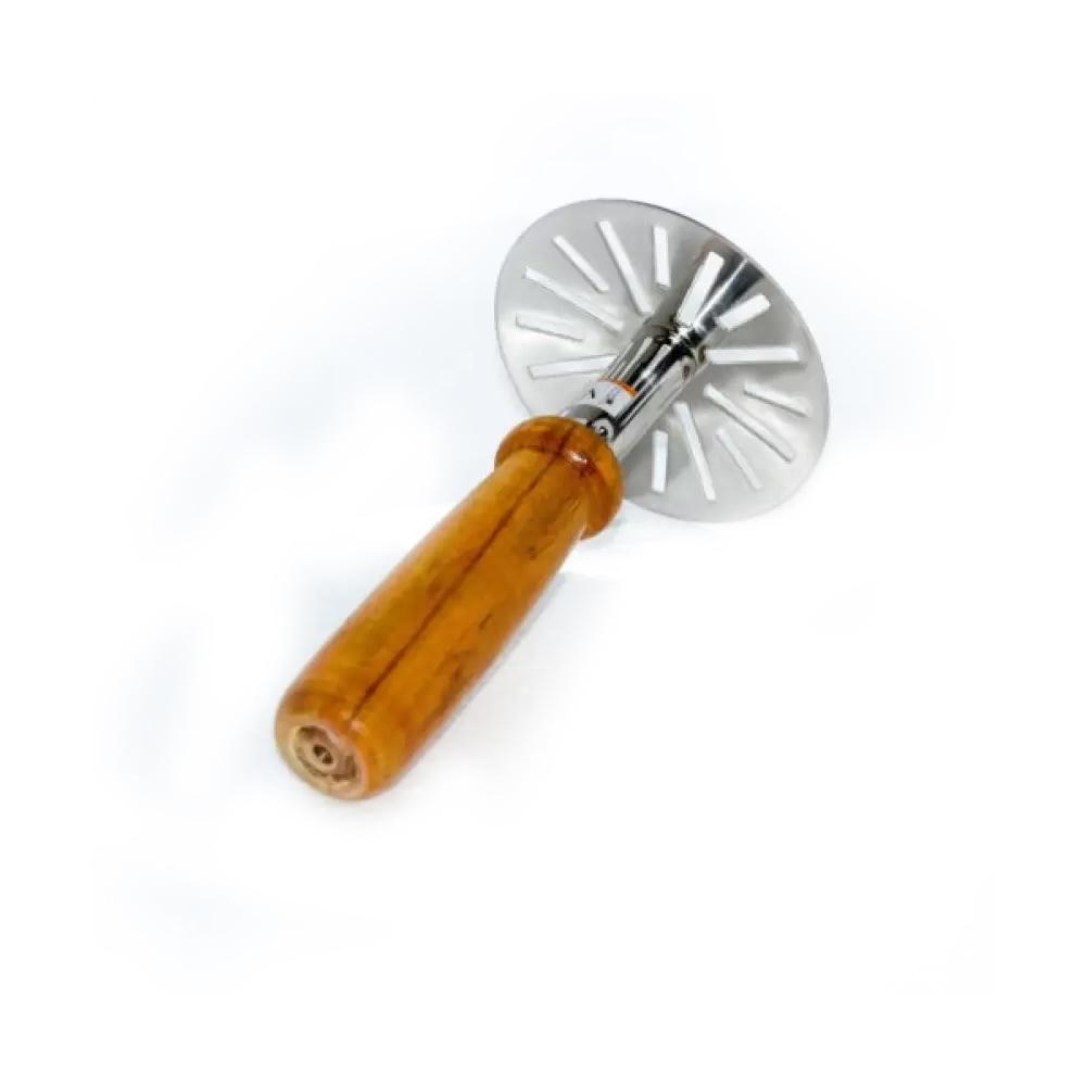 064 Stainless Steel Potato Masher Pav Bhaji Masher With Wooden Handle - Shop Gharse