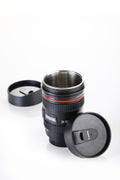 0720 Camera Lens Shaped Coffee Mug Flask With Lid - Shop Gharse