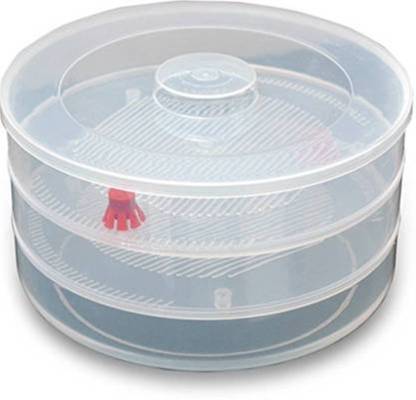 093 Plastic 3 Compartment Sprout Maker White - Shop Gharse
