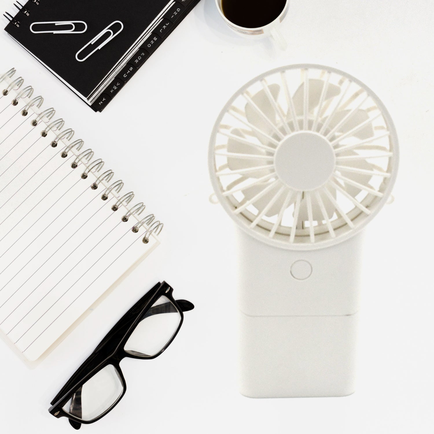 17730 Portable Small Electric Fan Handheld Fan With 3 Modes Usb Rechargeable Mini Student Handheld Class Personal Fan (1 Pc) - Shop Gharse