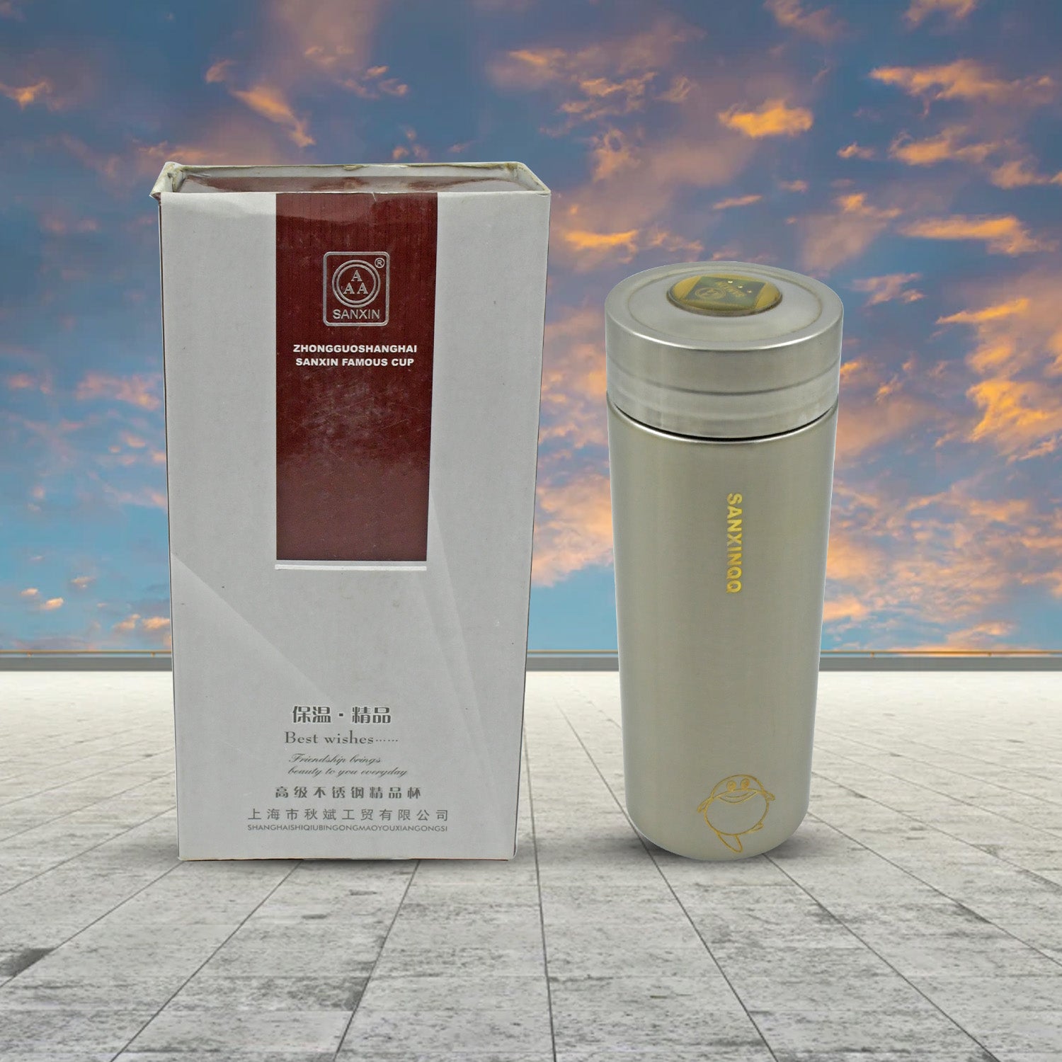 12517 Vacuum Insulated Stainless Steel Flask Water Beverage Travel Bottle Bpa Free Leakproof Portable For Officegymschool (1 Pc) - Shop Gharse