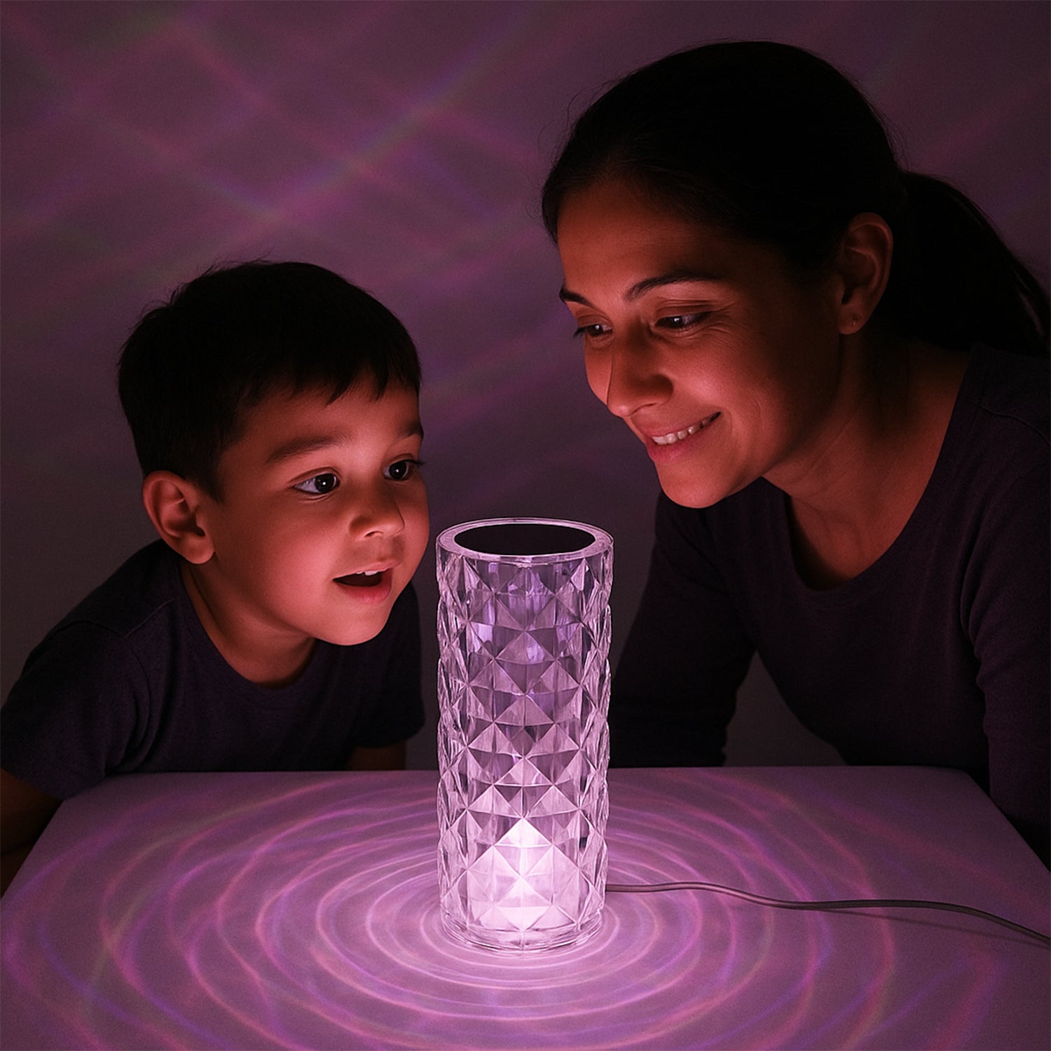 Crystal Led Touch Table Lamp With Remote Control - Shop Gharse