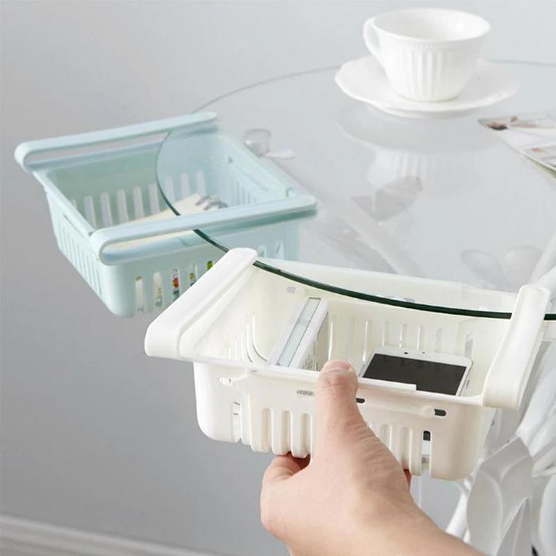 113 Adjustable Fridge Storage Basket Fridge Racks Tray Sliding Storage Racks (4 Pc Set) - Shop Gharse