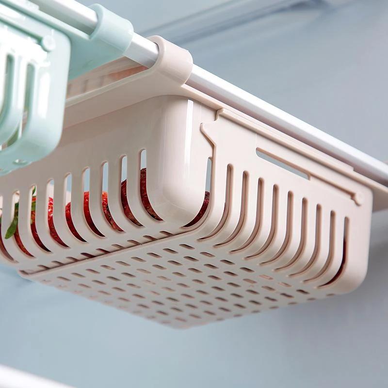 113 Adjustable Fridge Storage Basket Fridge Racks Tray Sliding Storage Racks (4 Pc Set) - Shop Gharse
