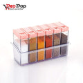 122 Plastic Spice Jars (6 Pcs 14x22x8cm Multicolour) - Shop Gharse