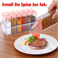 122 Plastic Spice Jars (6 Pcs 14x22x8cm Multicolour) - Shop Gharse