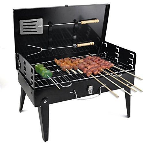 125 Stainless Steel Briefcase Style Barbecue Grill Toaster (Medium Black) - Shop Gharse