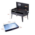125 Stainless Steel Briefcase Style Barbecue Grill Toaster (Medium Black) - Shop Gharse