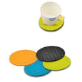 129 6 Pcs Useful Round Shape Plain Silicone Cup Mat Coaster Drinking Tea Coffee Mug Wine Mat For Home - Shop Gharse