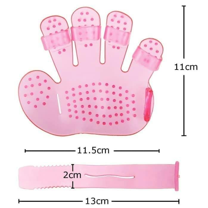 172 Rubber Pet Cleaning Massaging Grooming Glove Brush - Shop Gharse