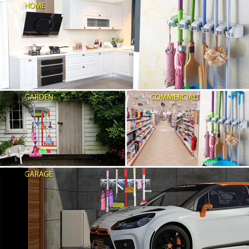 199 5-layer Multipurpose Wall Mounted Organizer Mop And Broom Holder - Shop Gharse