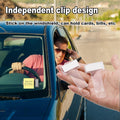 Windscreen Cardholder Fastag Stand Transparent Ticket Holder Car (2 Pc Set) - Shop Gharse