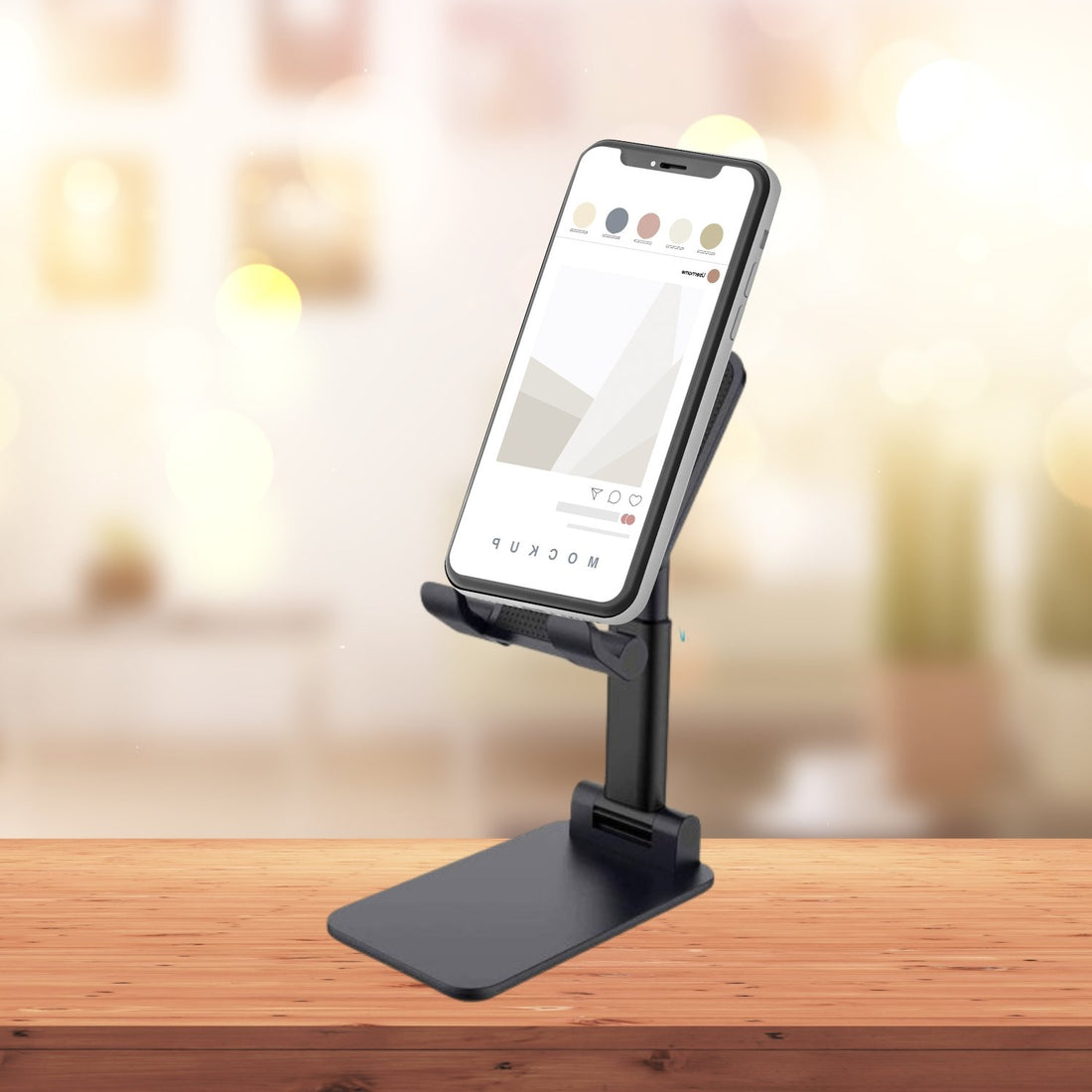 6032 Foldable Mobile Stand With Angle Adjustable Desktop Table Mobile Holder - Shop Gharse