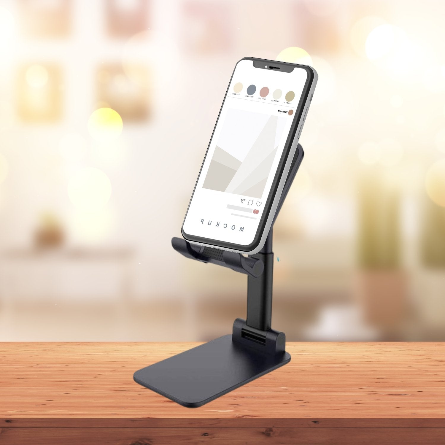 6032 Foldable Mobile Stand With Angle Adjustable Desktop Table Mobile Holder - Shop Gharse