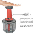 5901 Matte Finish Manual Hand Press Chopper For Kitchen Mini Handy  Compact Chopper With 3 Blades For Effortlessly Chopping Vegetables  Fruits For Your Kitchen. - Shop Gharse
