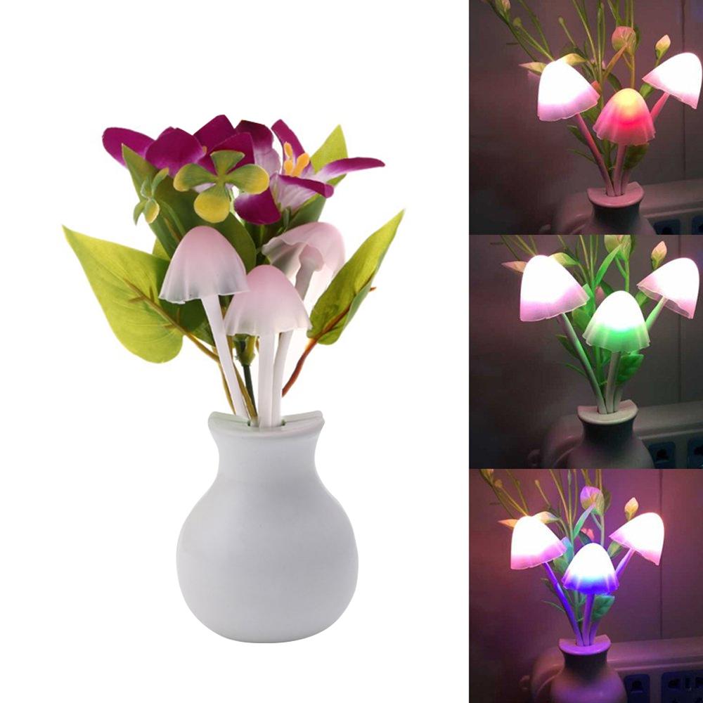 217 Led Dream Night Light Auto Onoff Sensor Mushroom Lamp (Multicolor) - Shop Gharse