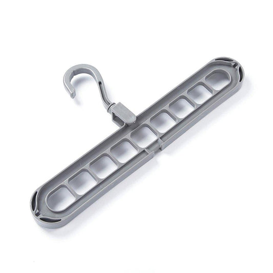 238 9 Hole Plastic Hanger Hanging Hook Indoor Wardrobe Clothes Organization Storage Balcony Windowsill Suit Racks - Shop Gharse