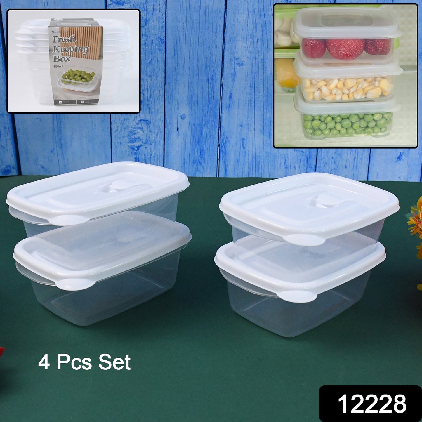 Food Storage Containers-microwave (4 Pc400ml) - Shop Gharse