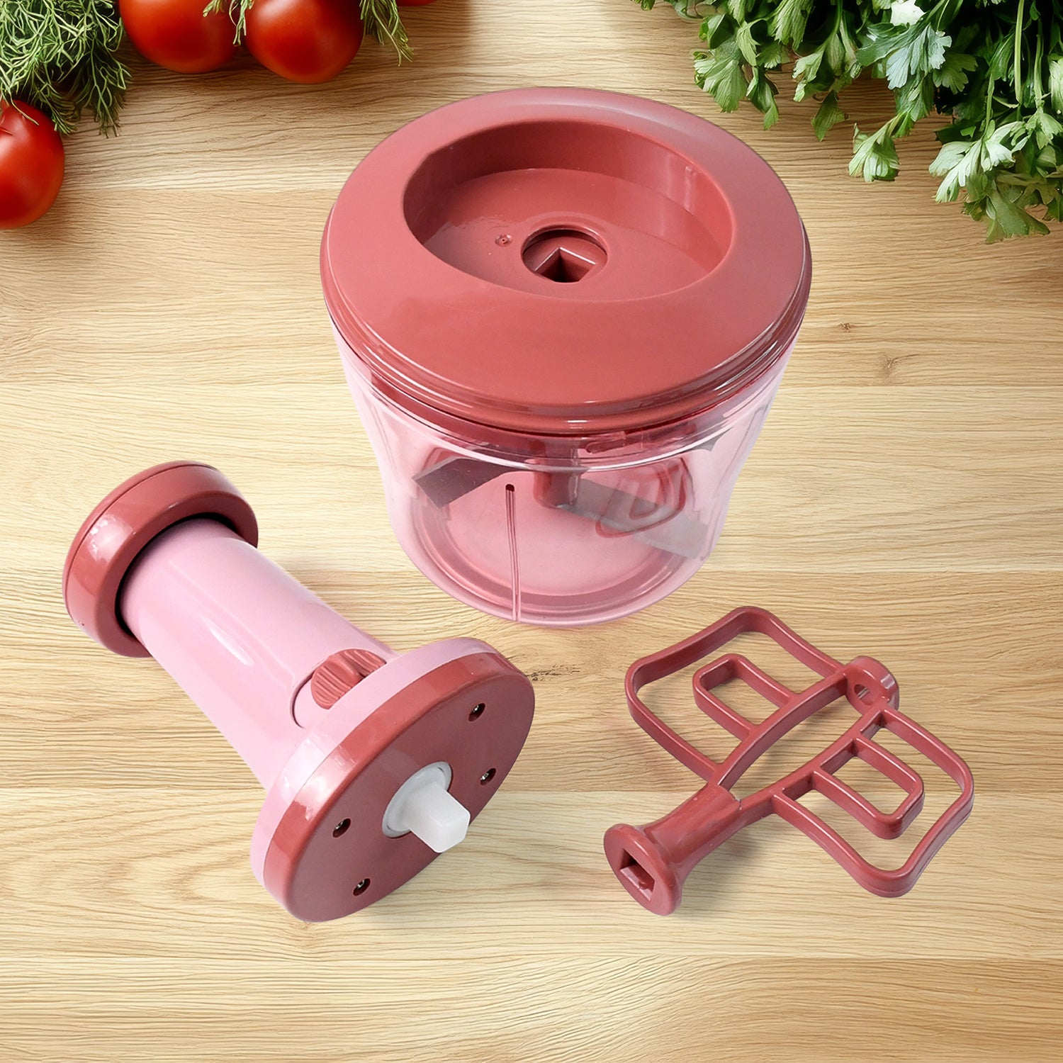 Apex  Quba Push Chopper With Stainless Steel Blades (1000ml) - Shop Gharse