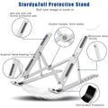 12874 Laptop Stand For Desk  Metal Portable Laptop Stand With 6 Adjustable Angles  Laptop Riser Phone And Tablet Stand  Compatible For All Laptop - Shop Gharse