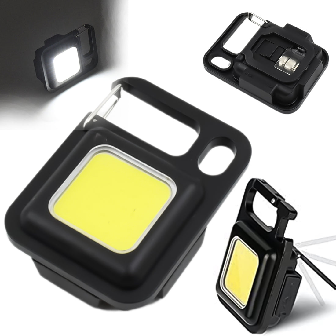 17784 Led Battery Operated Keychain Flashlight Small Work Light Withfolding Bracket Bottle Opener For Camping Hiking Emergency (1 Pc  Moq - 36 Pcs) - Shop Gharse
