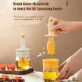 2 In 1 Oil Dispenser Bottle With Silicone Basting Brush (1 Set) - Shop Gharse