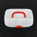 12734 Medical Box 1 Piece Indoor Outdoor Medical Utility Medicine Storage Box Detachable Tray Medical Box Multi Purpose Regular Medicine First Aid Box With Handle  Transparent Lid - Shop Gharse