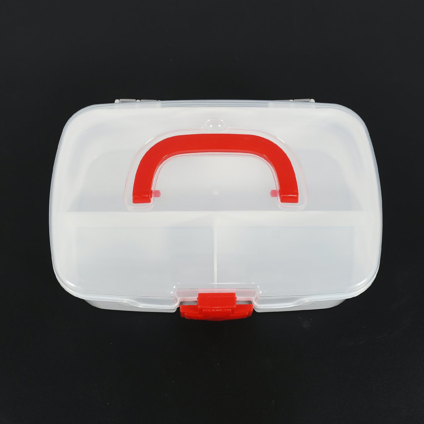 12734 Medical Box 1 Piece Indoor Outdoor Medical Utility Medicine Storage Box Detachable Tray Medical Box Multi Purpose Regular Medicine First Aid Box With Handle  Transparent Lid - Shop Gharse