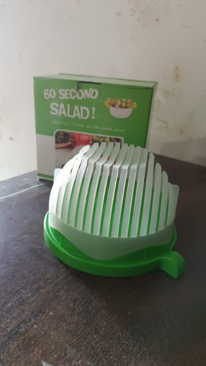 Plastic 60 Seconds Salad Cutter Salad Maker Salad Bow  (1 Pc) - Shop Gharse