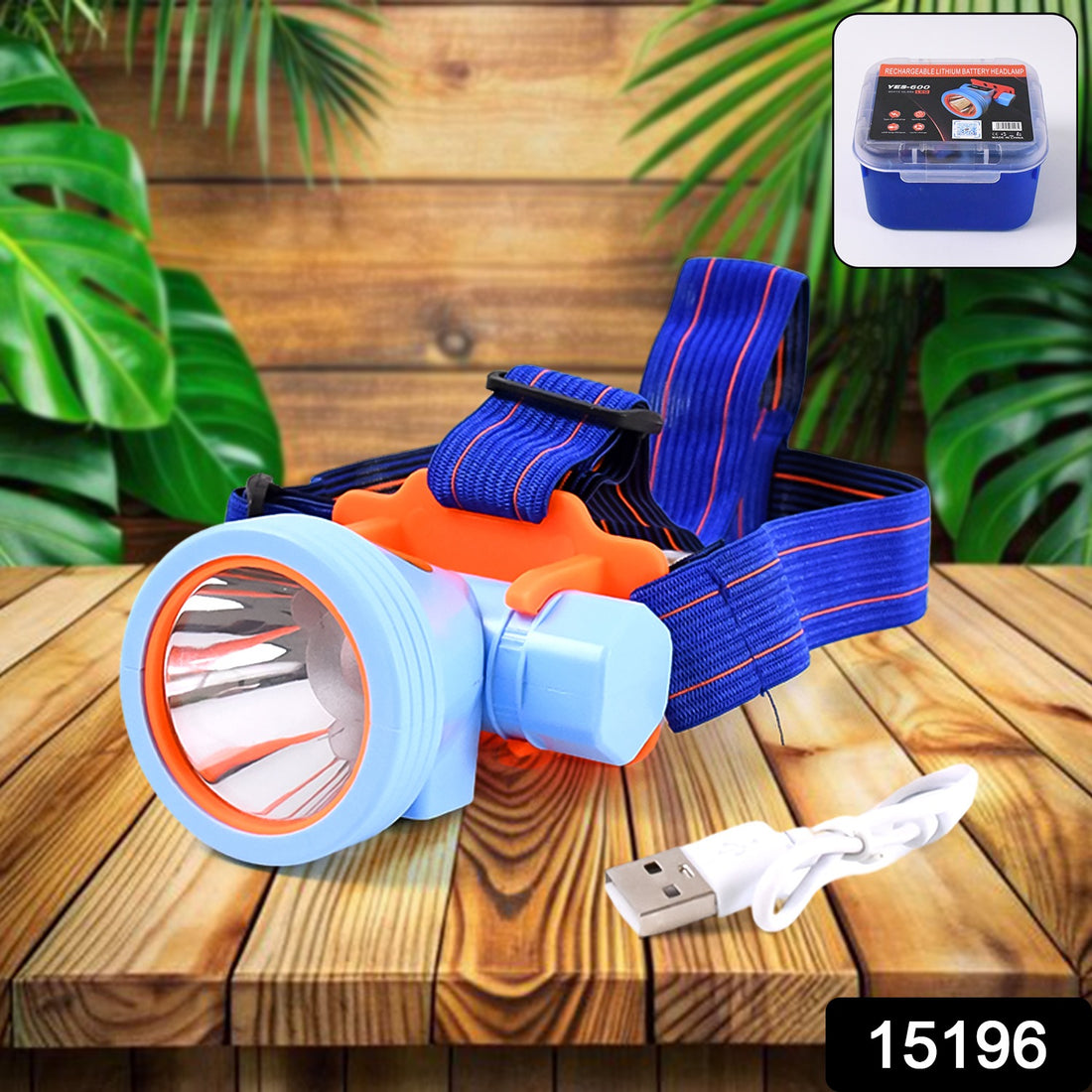 Mini Rechargeable Power Headlamp With Plastic Case (1 Pc) - Shop Gharse