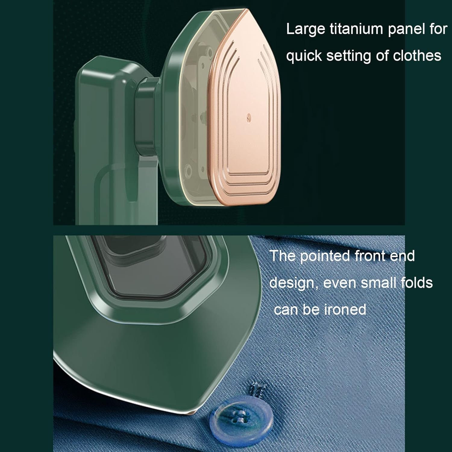 0312 Mini Steam Iron Handheld Garment Steamer For Clothes - Portable Travel Household Ironing Machine Fast Heat Up Powerful Steam Compact Design For Travel And Home Quilting Sewing Iron Useful Gifts For Family Members Friends Birthday (1 Pc) - Shop Gharse