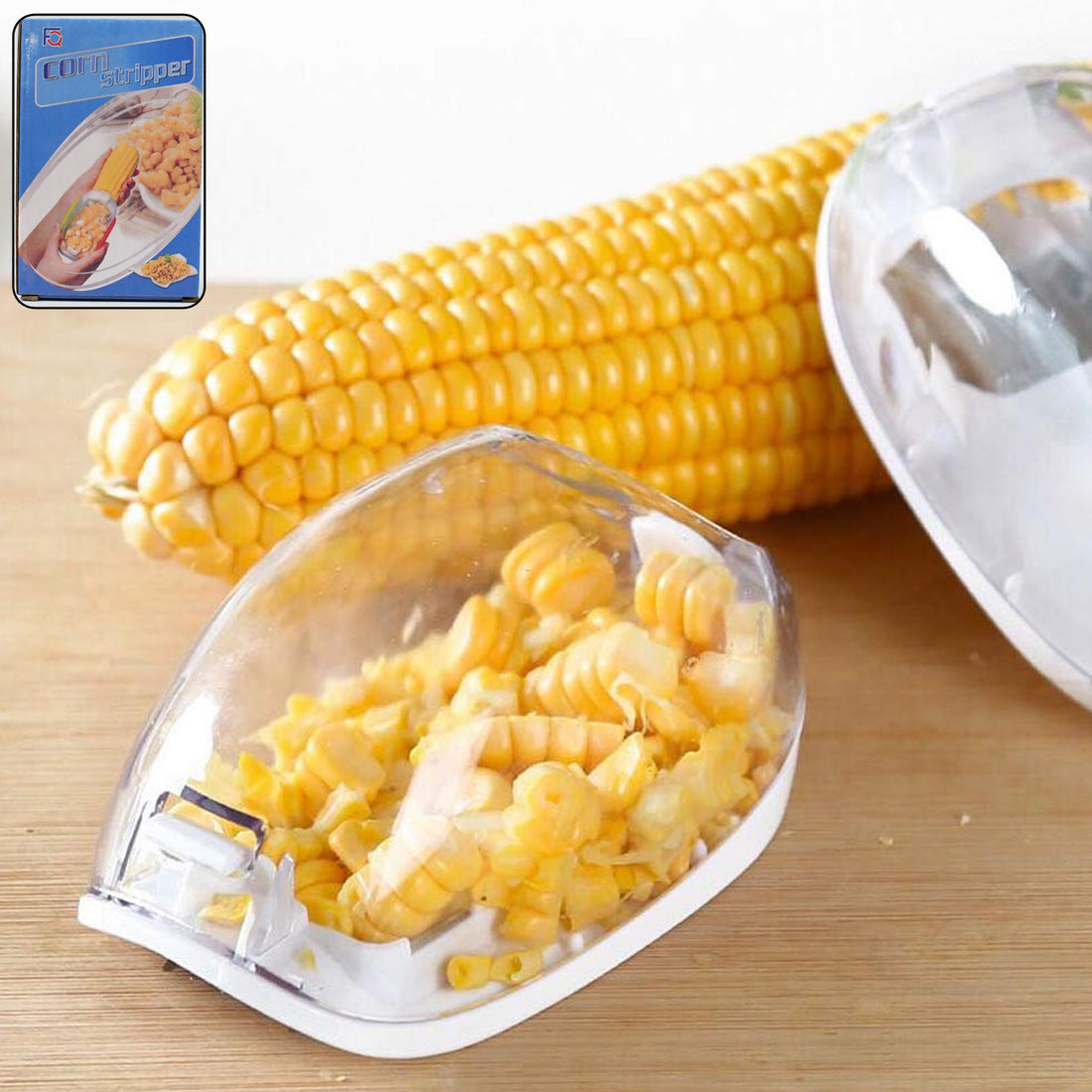Magic Plastic With Steel Blades Corn Remover Kernel Stripper (1 Pc) - Shop Gharse