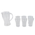 Apex Unbreakable Lemon Jug Set With 6 Glasses  1200ml Jug + 300ml Glasses Approx - Shop Gharse