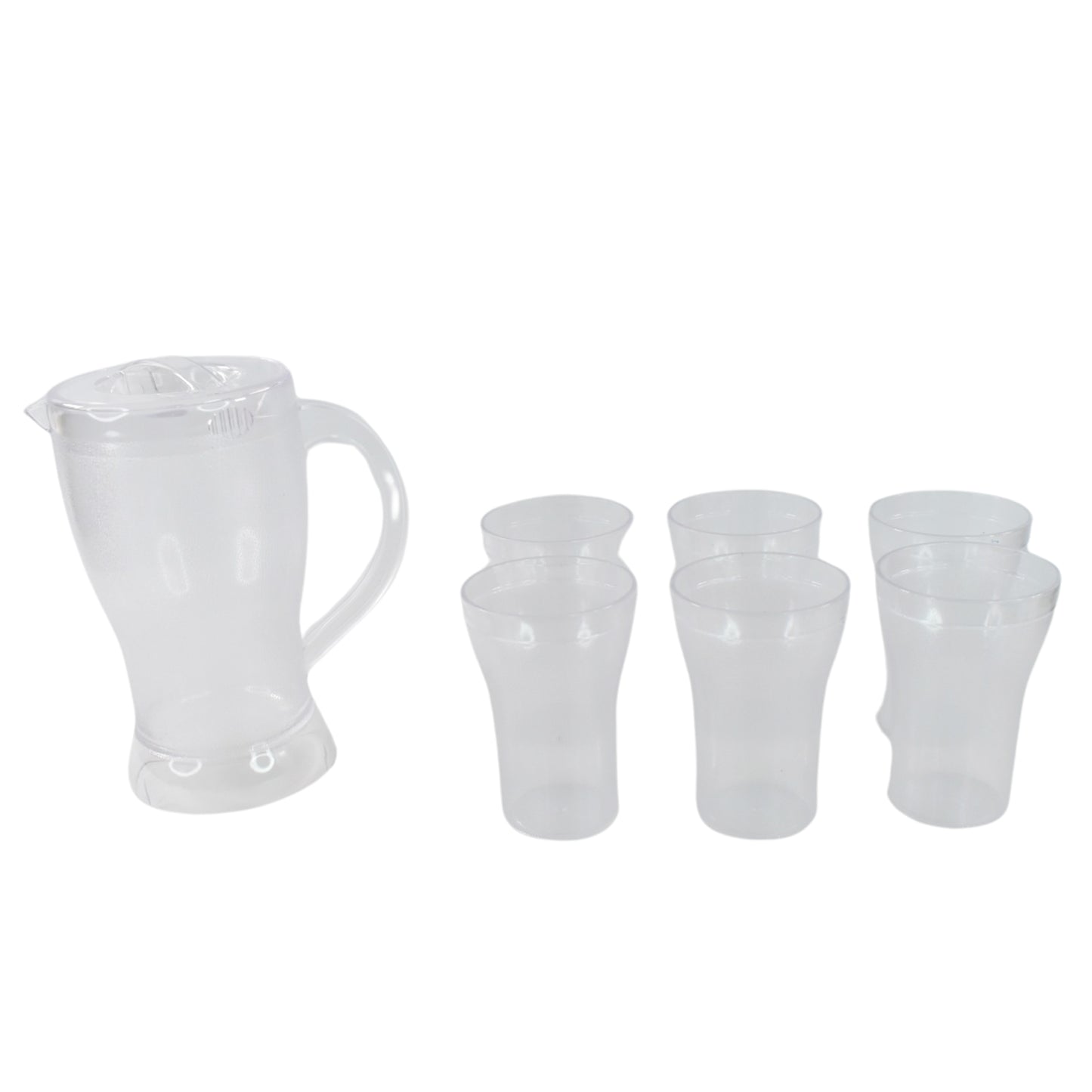 Apex Unbreakable Lemon Jug Set With 6 Glasses  1200ml Jug + 300ml Glasses Approx - Shop Gharse