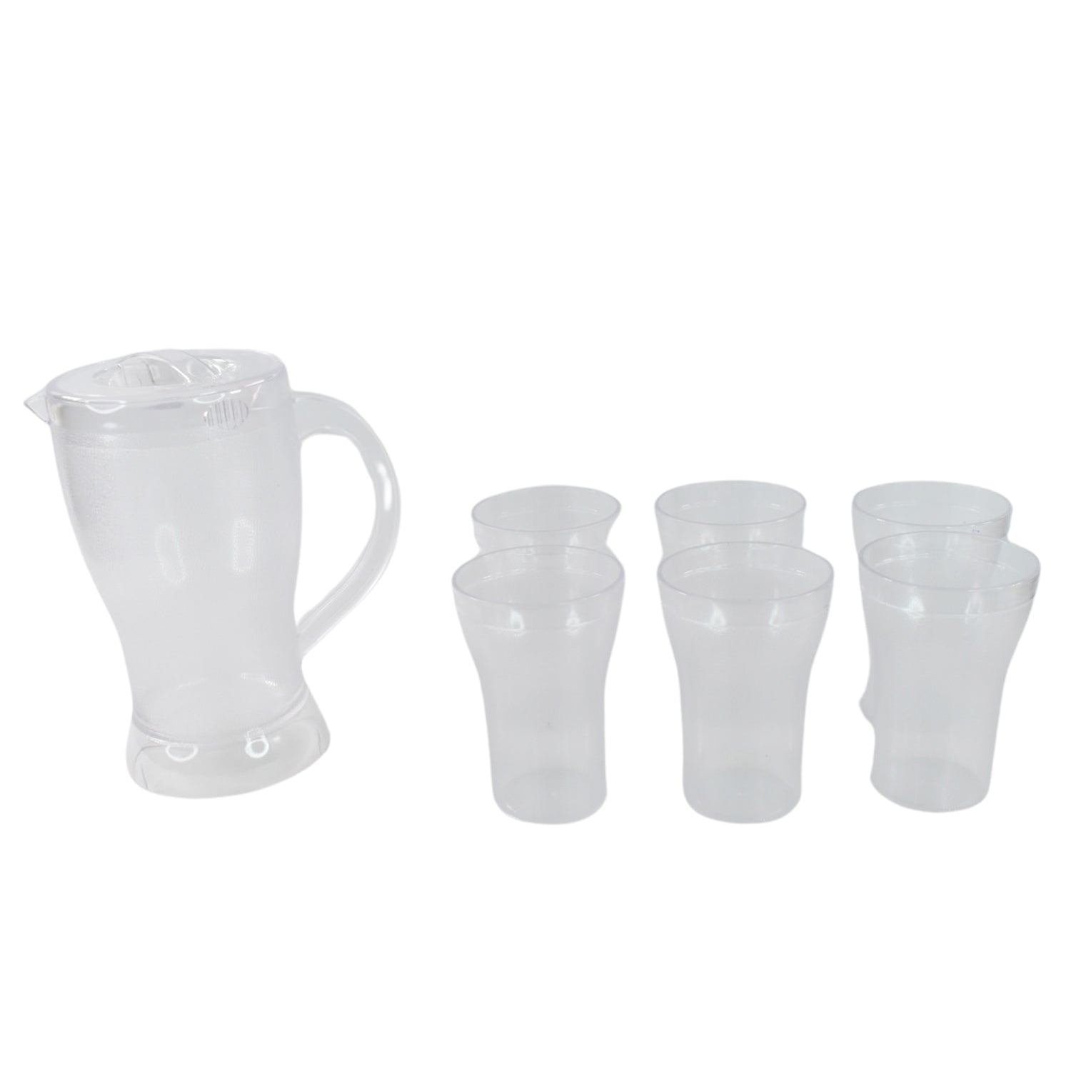 Apex Unbreakable Lemon Jug Set With 6 Glasses  1200ml Jug + 300ml Glasses Approx - Shop Gharse