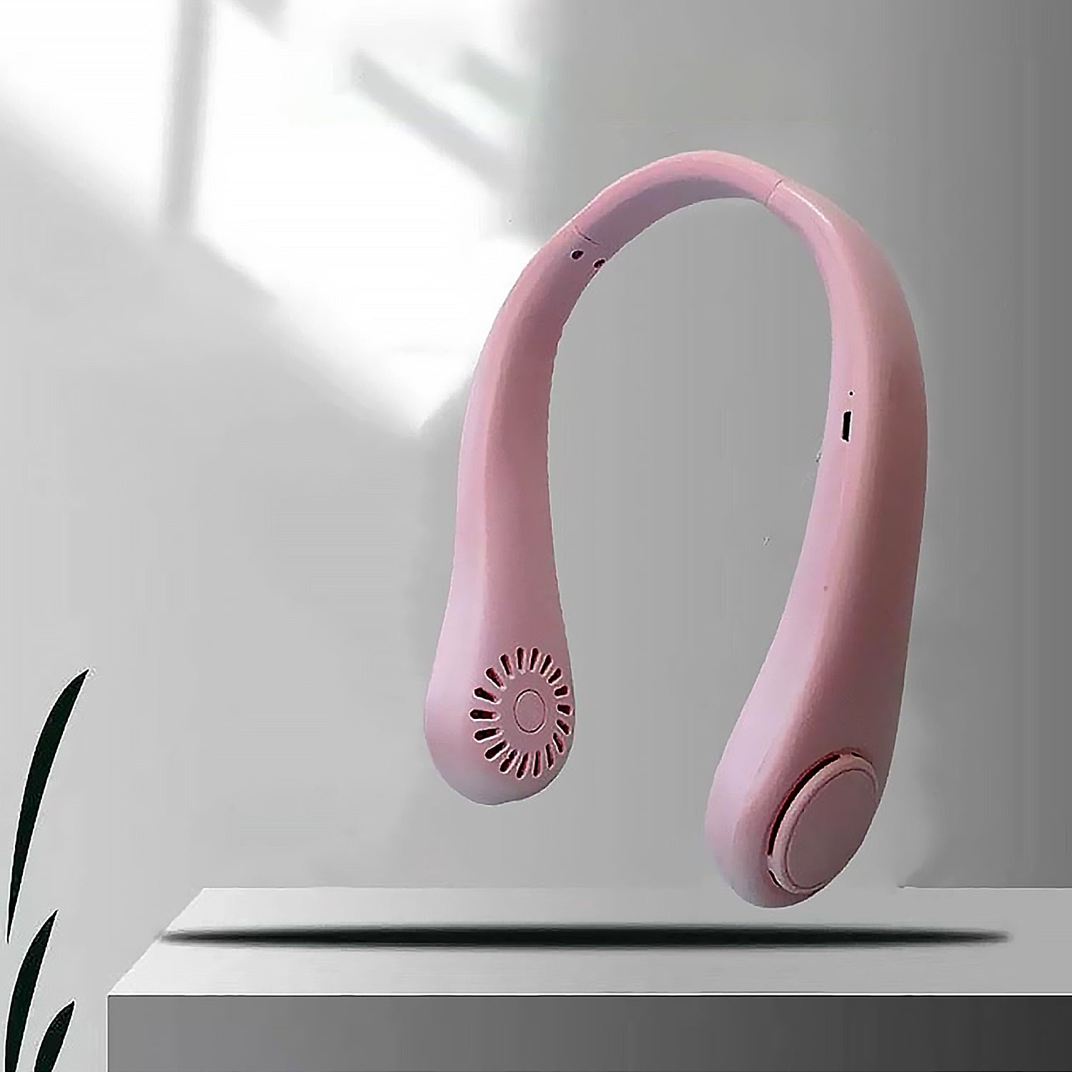 0616 Portable Neck Fan Holiday Hands Free Bladeless Neck Fan 360 Cooling Hanging Fan Usb Rechargeable Personal Neck Fan Wearable Neck Fan Suitable For Traveling - Shop Gharse